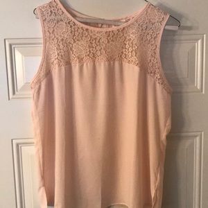 Light pink lace shirt